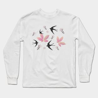 Summer swallows Long Sleeve T-Shirt